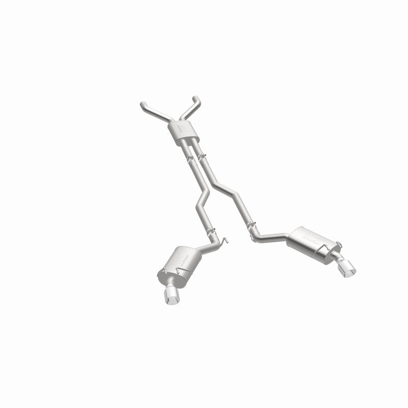 MagnaFlow Cat-Back Stainless Dual Split Rear Exit 4in Polished Tips 11-15 Chevy Camaro 3.6L V6 Magnaflow Catback