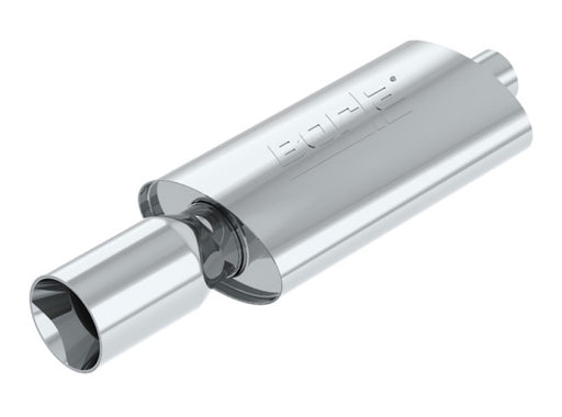Borla Boomer Muffler Thumper Oval 2-1/4in In 4in Side Round Out Borla Muffler