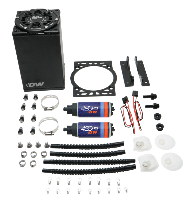 DeatschWerks 3.0L Staged Surge Tank w/ DW420 Fuel Pumps DeatschWerks Surge Tanks