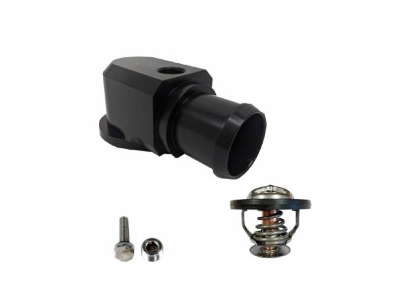 Granatelli 18-19 Jeep Trackhawk Billet Thermostat Housing w/160 Deg Thermostat - Black Granatelli Motor Sports Thermostats