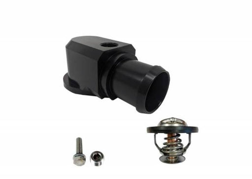 Granatelli 18-19 Jeep Trackhawk Billet Thermostat Housing w/160 Deg Thermostat - Black Granatelli Motor Sports Thermostats