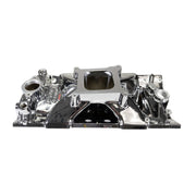 Edelbrock Chevy SB Victor Jr. 23 Degree Intake Manifold - Chrome Plasma Finish Edelbrock Intake Manifolds