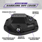 Yukon Gear Hardcore Diff Cover for Dana 44 - Nodular Iron Yukon Cover Yukon Gear & Axle Diff Covers