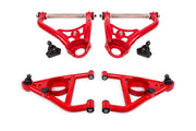 BMR 67-69 GM F-Body / 68-74 X-Body Non-Adj. Upper & Lower A-Arms (Polyurethane) - Red BMR Suspension Control Arms