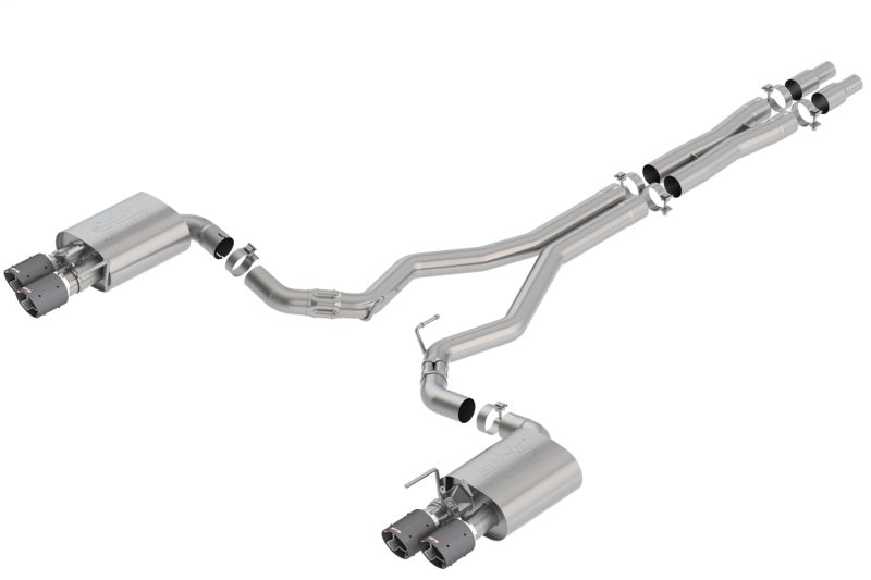 Borla 2018 Ford Mustang GT 5.0L AT/MT 3in Atak Catback Exhaust w/ Valves (Carbon Fiber Tip) Borla Catback