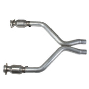 BBK 11-14 Mustang 3.7 V6 Short Mid X Pipe With Catalytic Converters 2-1/2 For BBK Long Tube Headers BBK X Pipes