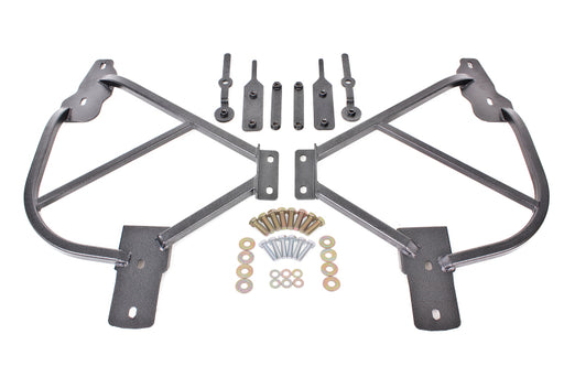 BMR 10-15 5th Gen Camaro Bolt-On Subframe Connectors - Black Hammertone BMR Suspension Chassis Bracing