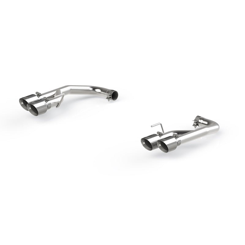 MBRP 18-20 Ford Mustang GT 2.5in T304 Non Active Dual Axle Back Exhaust System - 4in Dual Wall Tips MBRP Axle Back