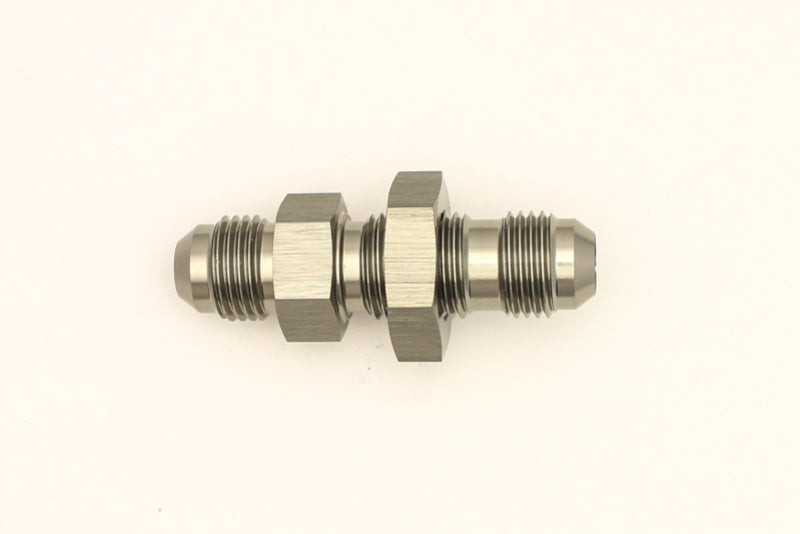 DeatschWerks 6AN Male Flare To 6AN Male Flare Bulkhead Adapter (Incl. Nut) DeatschWerks Fittings