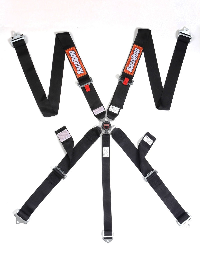 RaceQuip Black SFI CAMLOCK 5pt PU Lap Seat Belt Racequip Seat Belts & Harnesses