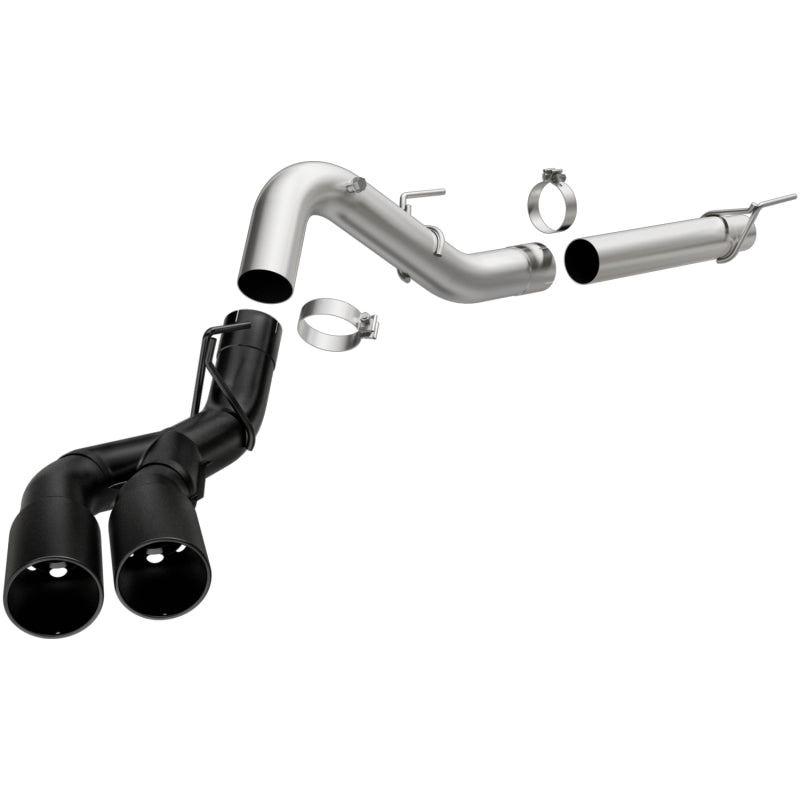 MagnaFlow CatBack 2018 Ford F-150 V6-3.0L Dual Exit Black Stainless Exhaust - MF Series Magnaflow Catback