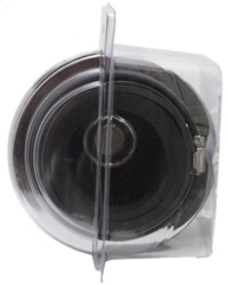 K&N Universal Air Filter Chrome Round Tapered Blue - 4in Flange ID x 1.125in Flange Length x 5.5in H K&N Engineering Air Filters - Universal Fit