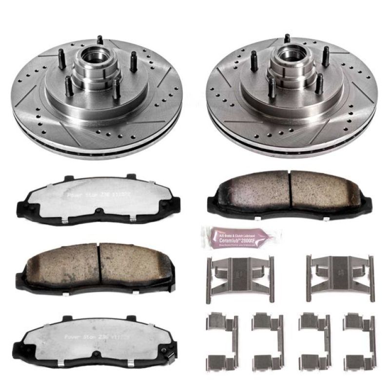 Power Stop 97-00 Ford F-150 Front Z36 Truck & Tow Brake Kit PowerStop Brake Kits - Performance D&S