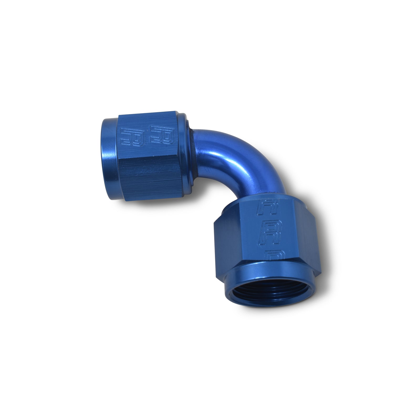 8AN 90 Degree Swivel Coupler Adapter Fitting With Blue Finish