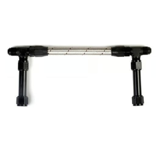 -8AN DUAL FEED ANO-TUFF W/STAINLESS HOSE 34-44 S-HOLLEY