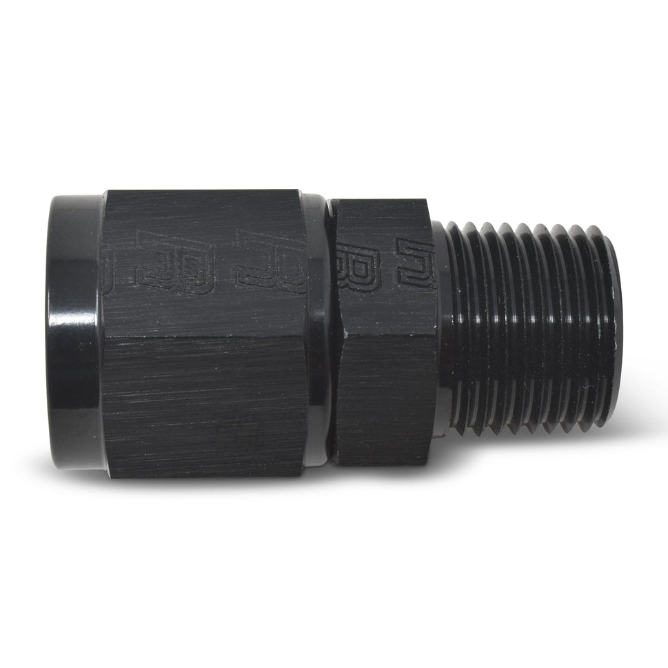 8AN  Female To 3/8" Male NPT Fitting With Black Finish