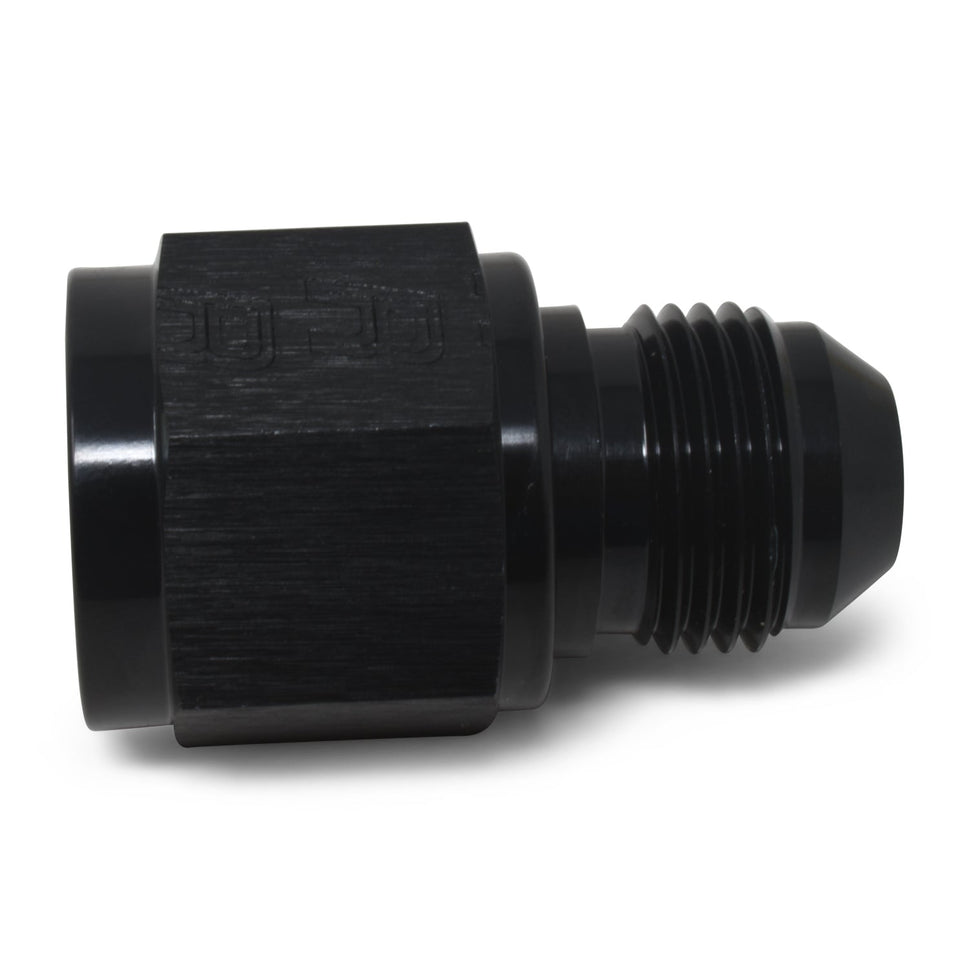 8AN Female To 6AN Male B-Nut Flare Reducer Adapter Fitting With Black Finish