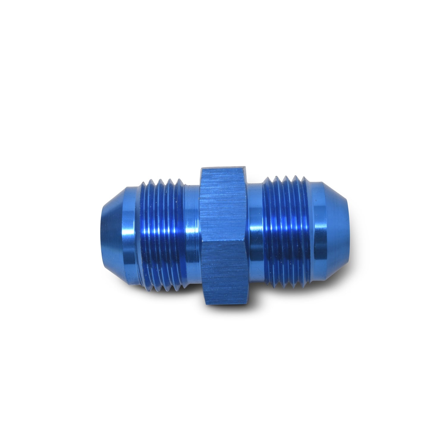 8AN Flare Union Adapter Fitting With Blue Finish
