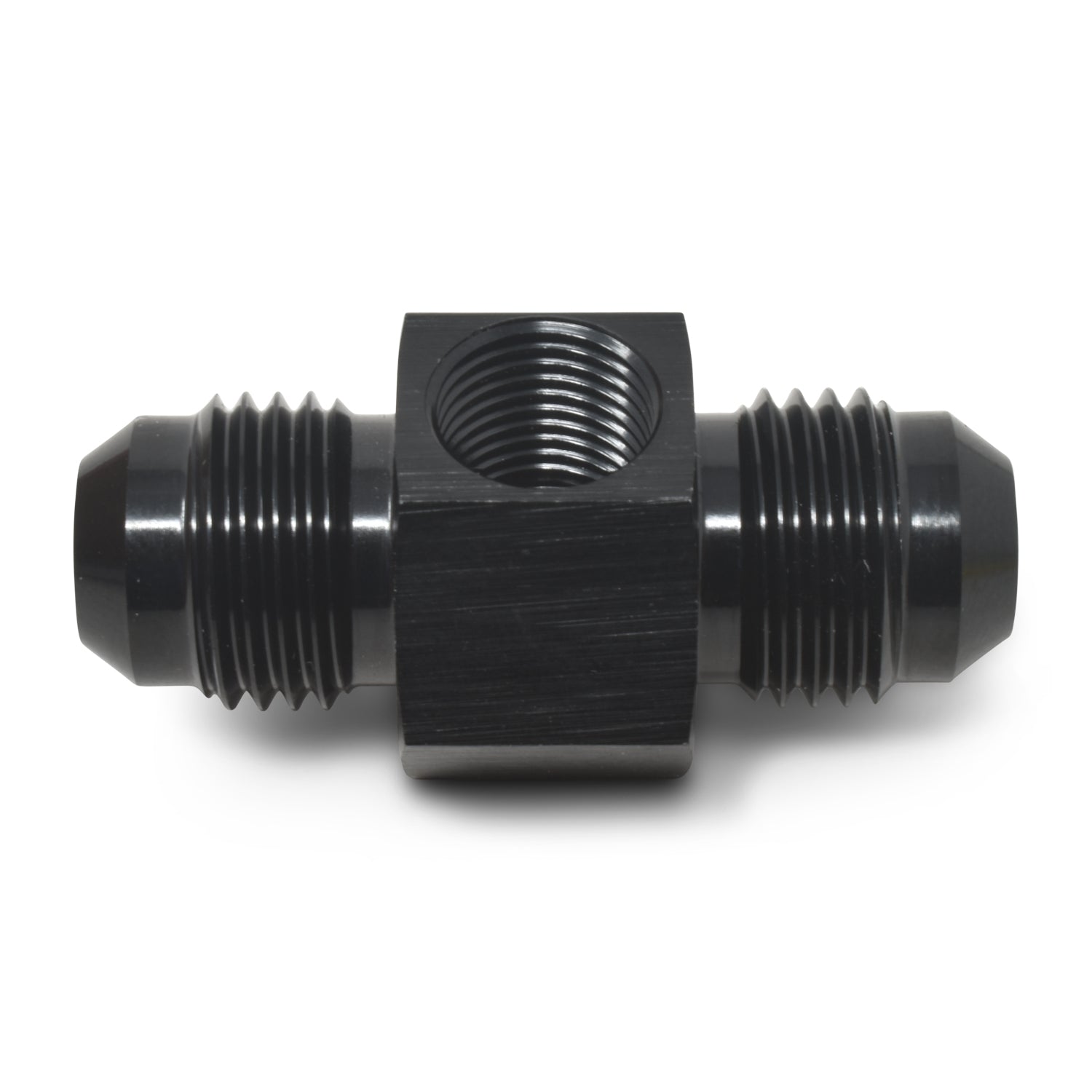 8AN Flare Union Fuel Pressure Adapter With Blue Finish