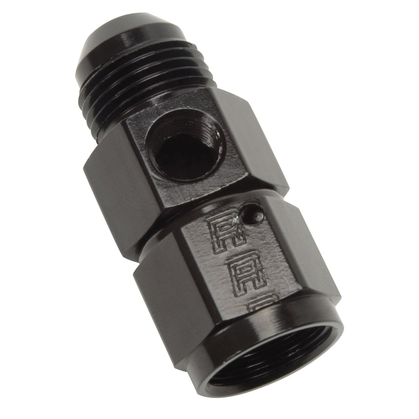 8AN Fuel Pressure Takeoff Adapter, 1/8" NPT Side Port With Black Finish RUSSELL Autoparts