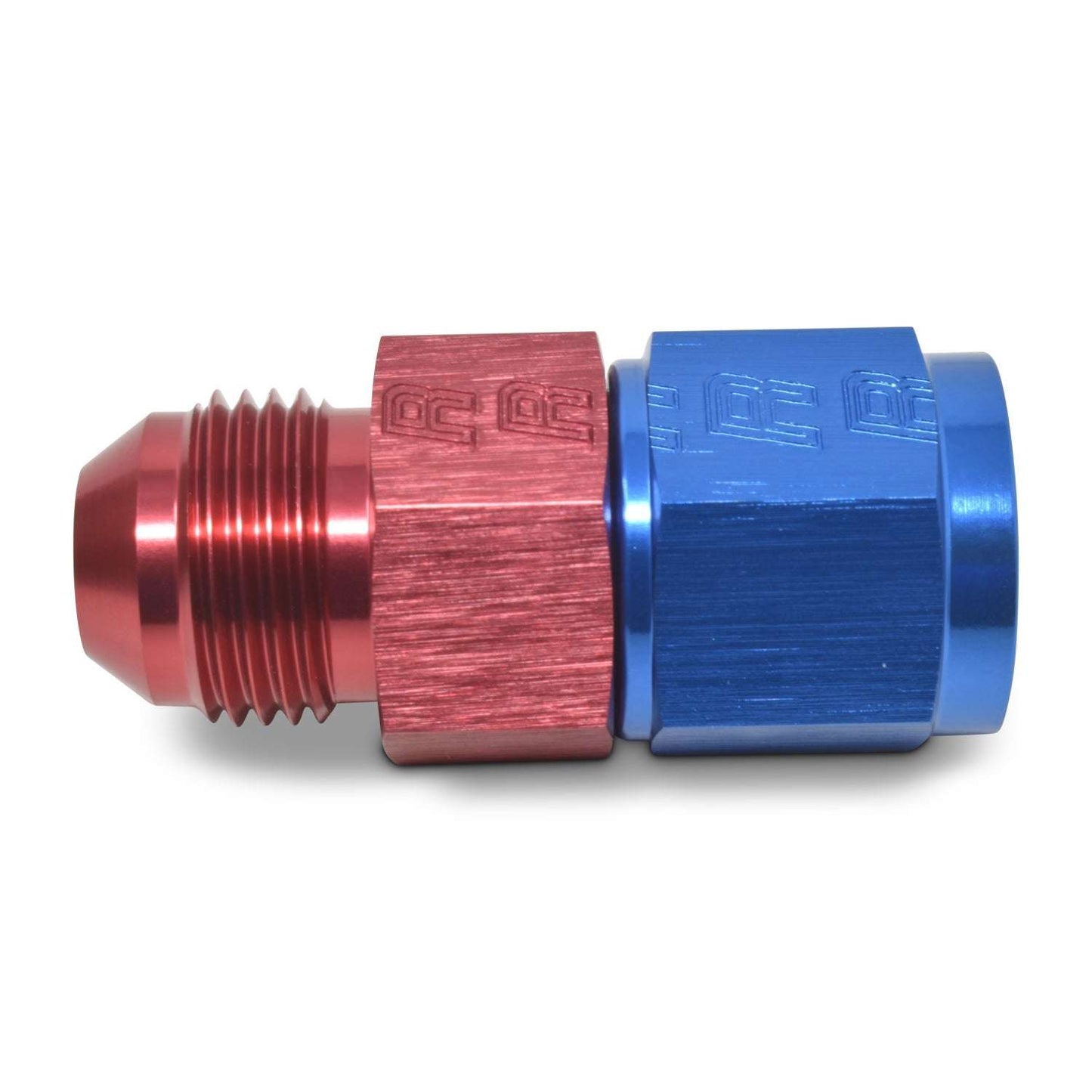 8AN Fuel Pressure Takeoff Adapter, 1/8" NPT Side Port With Red/Blue Finish RUSSELL Autoparts