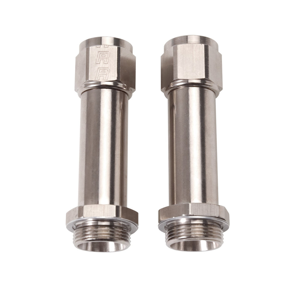 8AN Holley Dual Feed 750, Dominator 1350 Carb Fitting (3-1/4") Endura - Pair