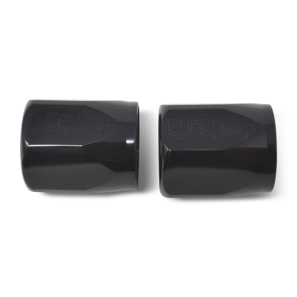8AN Hose End Socket With Black Anodized Finish - Pair