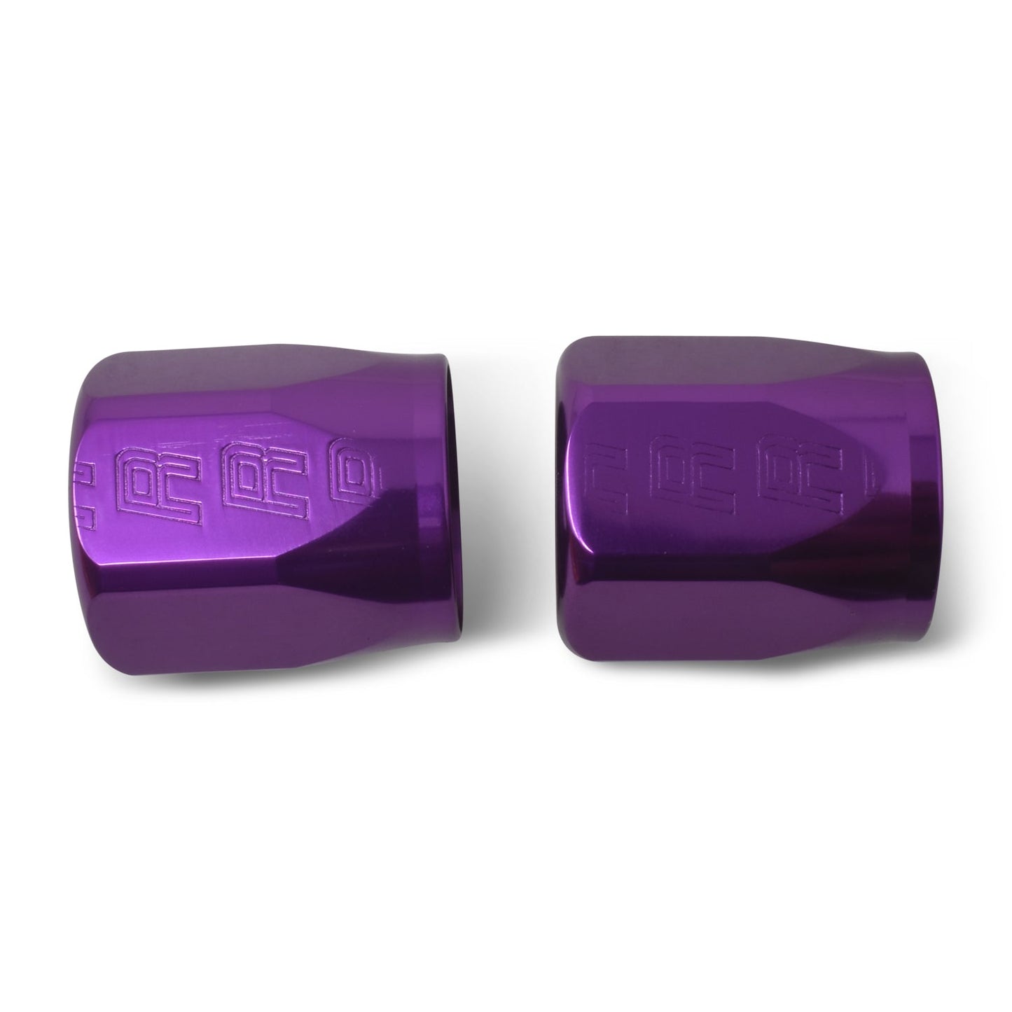 8AN Hose End Socket With Purple Anodized Finish - Pair RUSSELL Autoparts