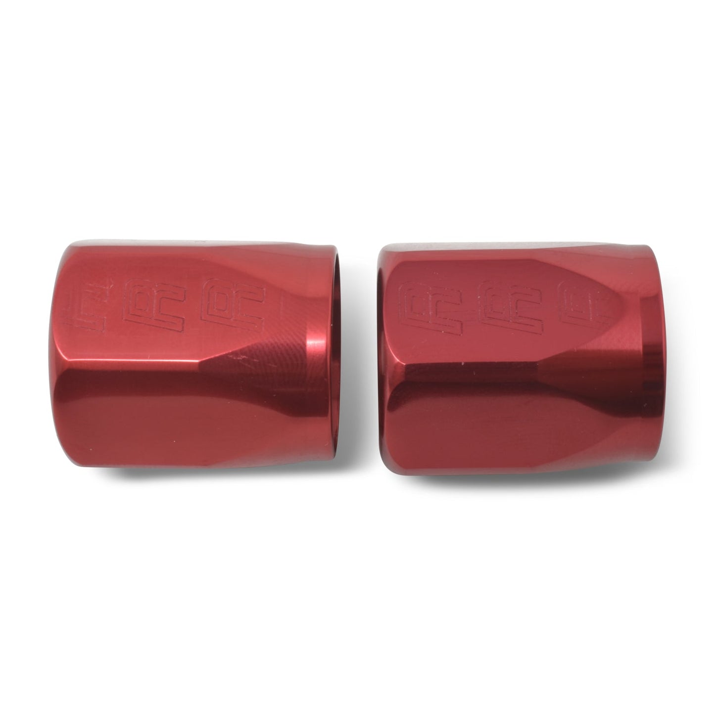 8AN Hose End Socket With Red Anodized Finish - Pair RUSSELL Autoparts