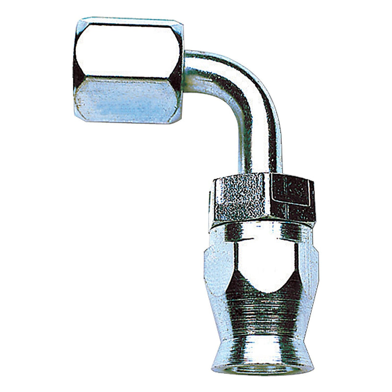 8AN PowerFlex 90 Degree Hose End With Endura Finish RUSSELL Autoparts