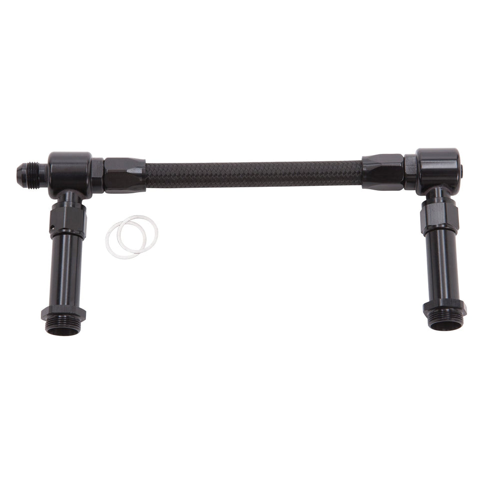 8AN ProClassic II Carb Inlet Kit, Holley 4150 Carbs With Black Finish