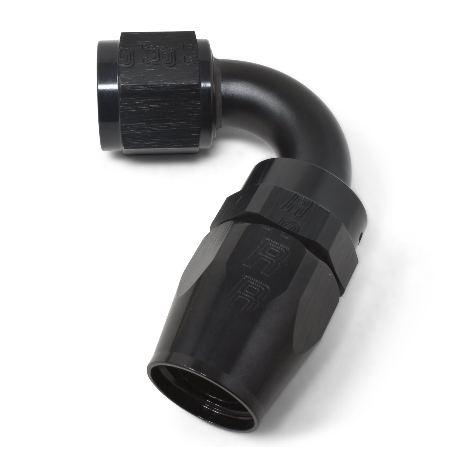 8AN ProClassic Swivel 120 Degree Tight Radius Hose End With Black Finish