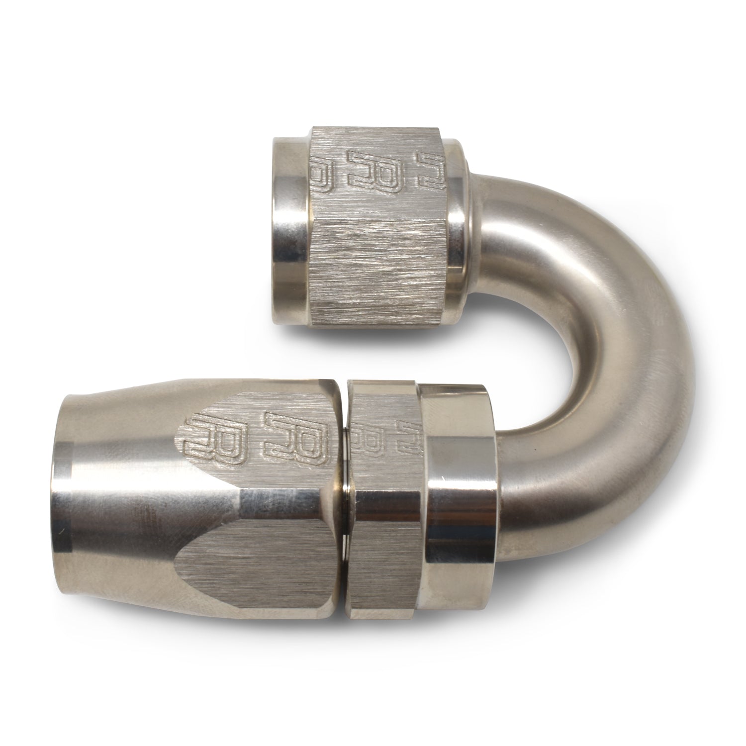 8AN ProClassic Swivel 180 Degree Tight Radius Hose End With Endura Finish