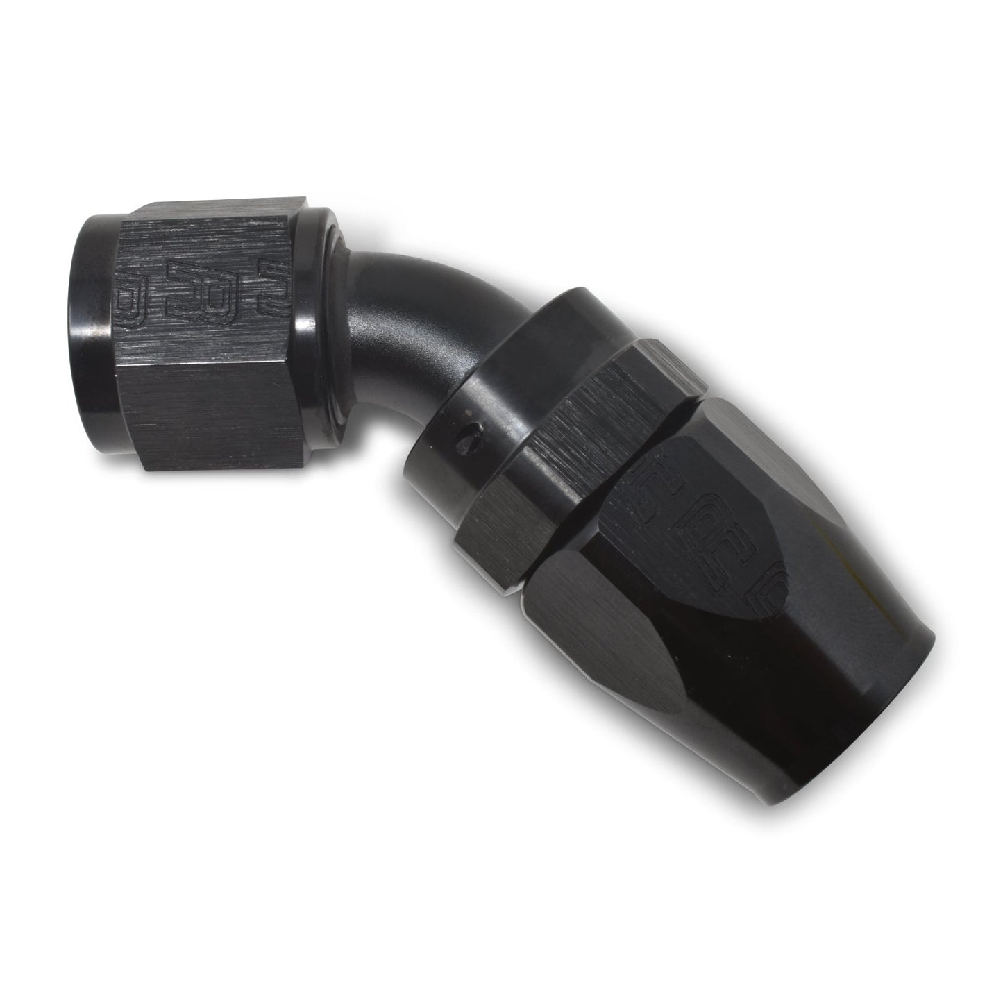 8AN ProClassic Swivel 45 Degree Hose End With Black Finish RUSSELL Autoparts