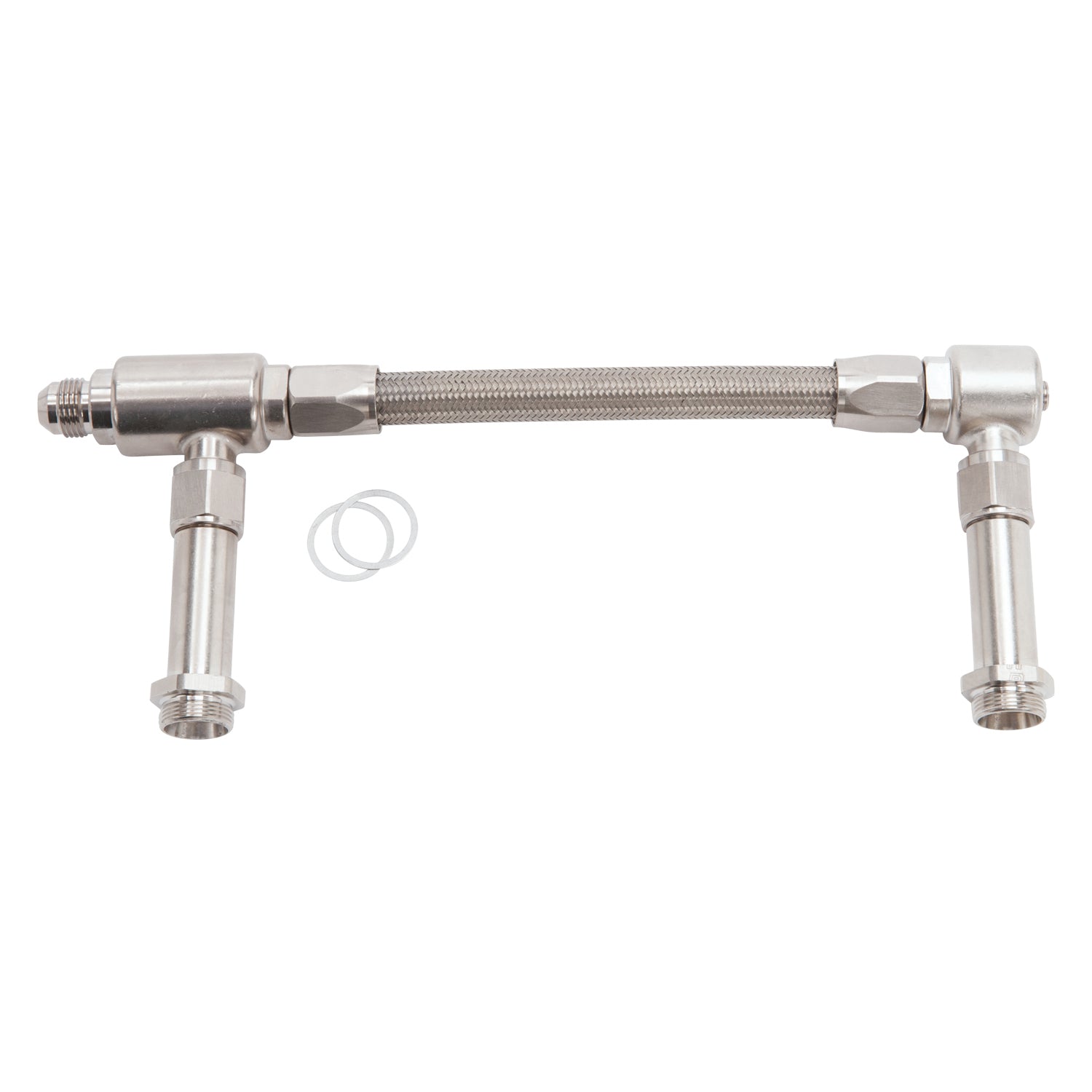 8AN ProFlex Carb Inlet Kit, With Filter, Holey 4150 Carbs With Endura Finish