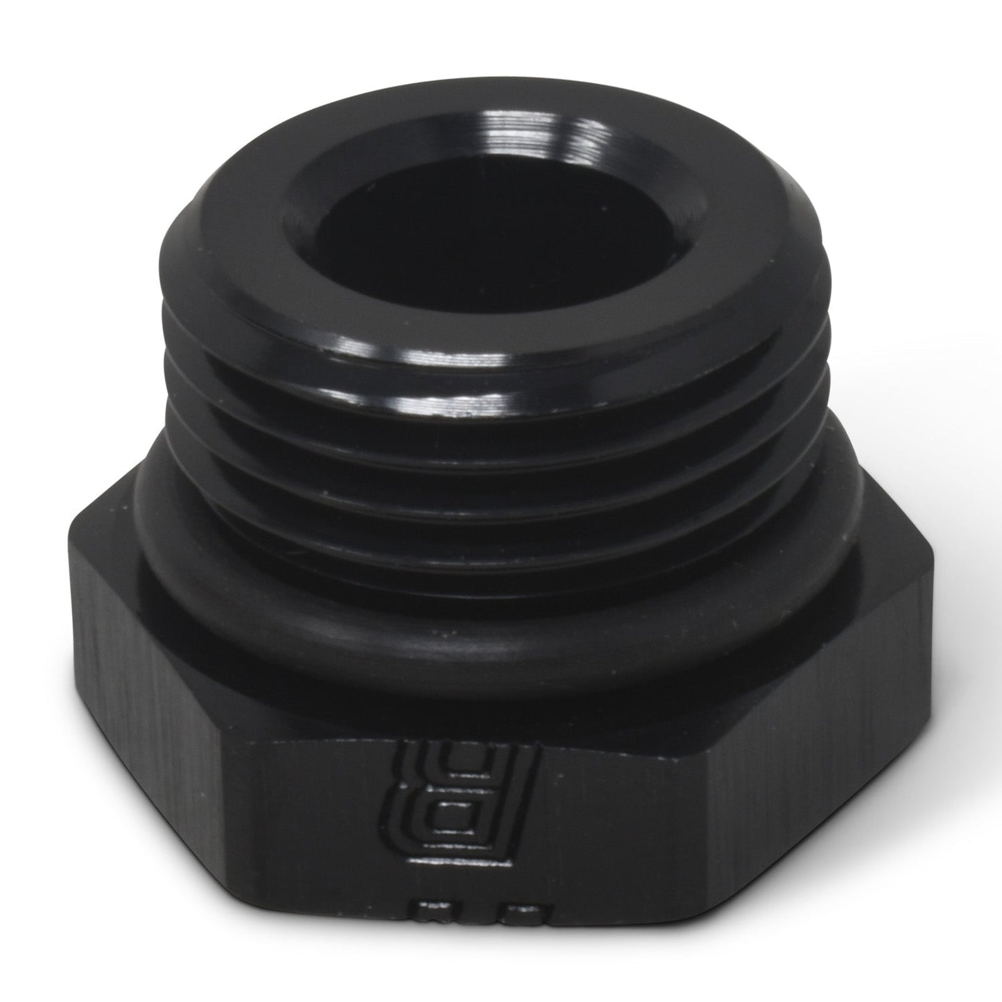 8AN Straight Thread Plug Adapter Fitting And O-Ring With Black Finish RUSSELL Autoparts
