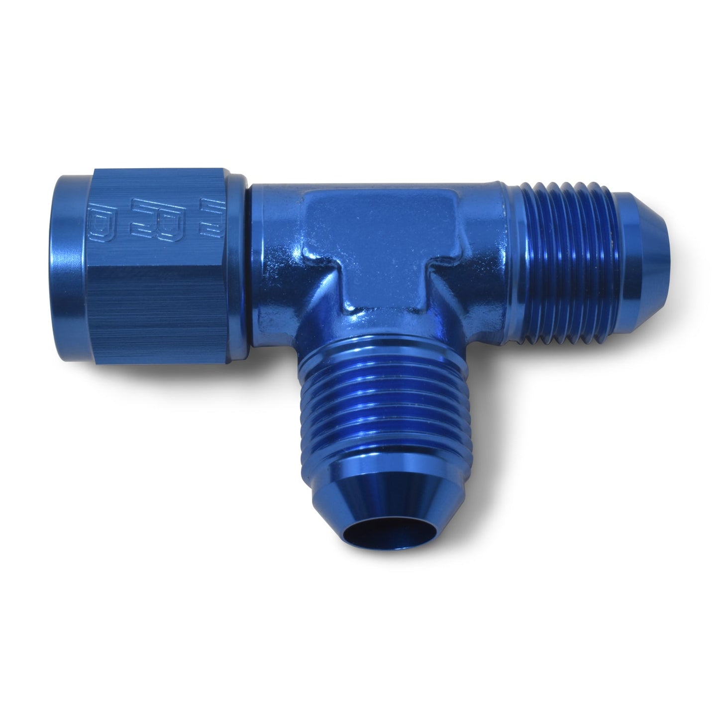 8AN Tee - Female An On Run Fitting With Blue Finish RUSSELL Autoparts
