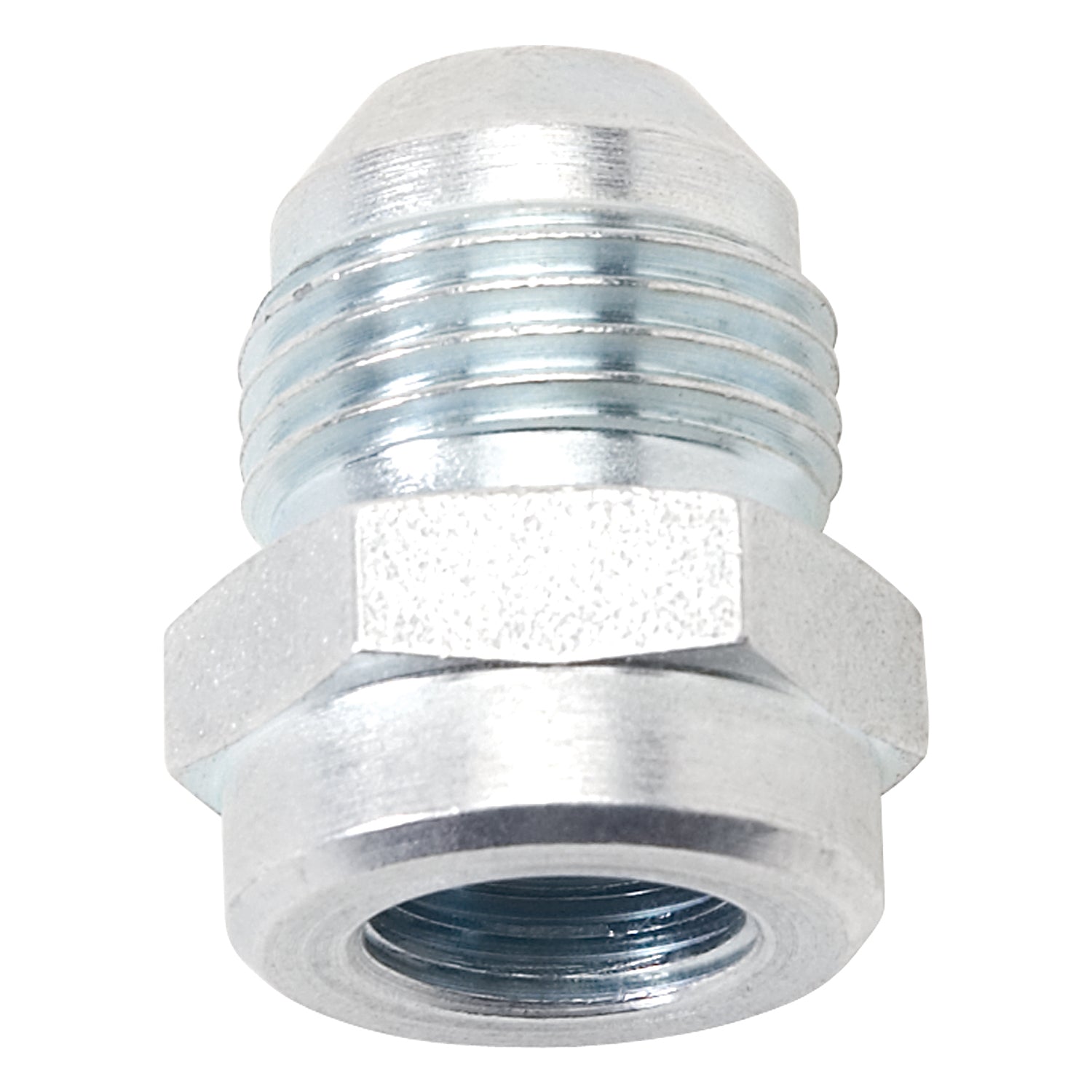 8AN To 1/2" - 20 Inverted Flare Adapter Female Fitting With Zinc Finish