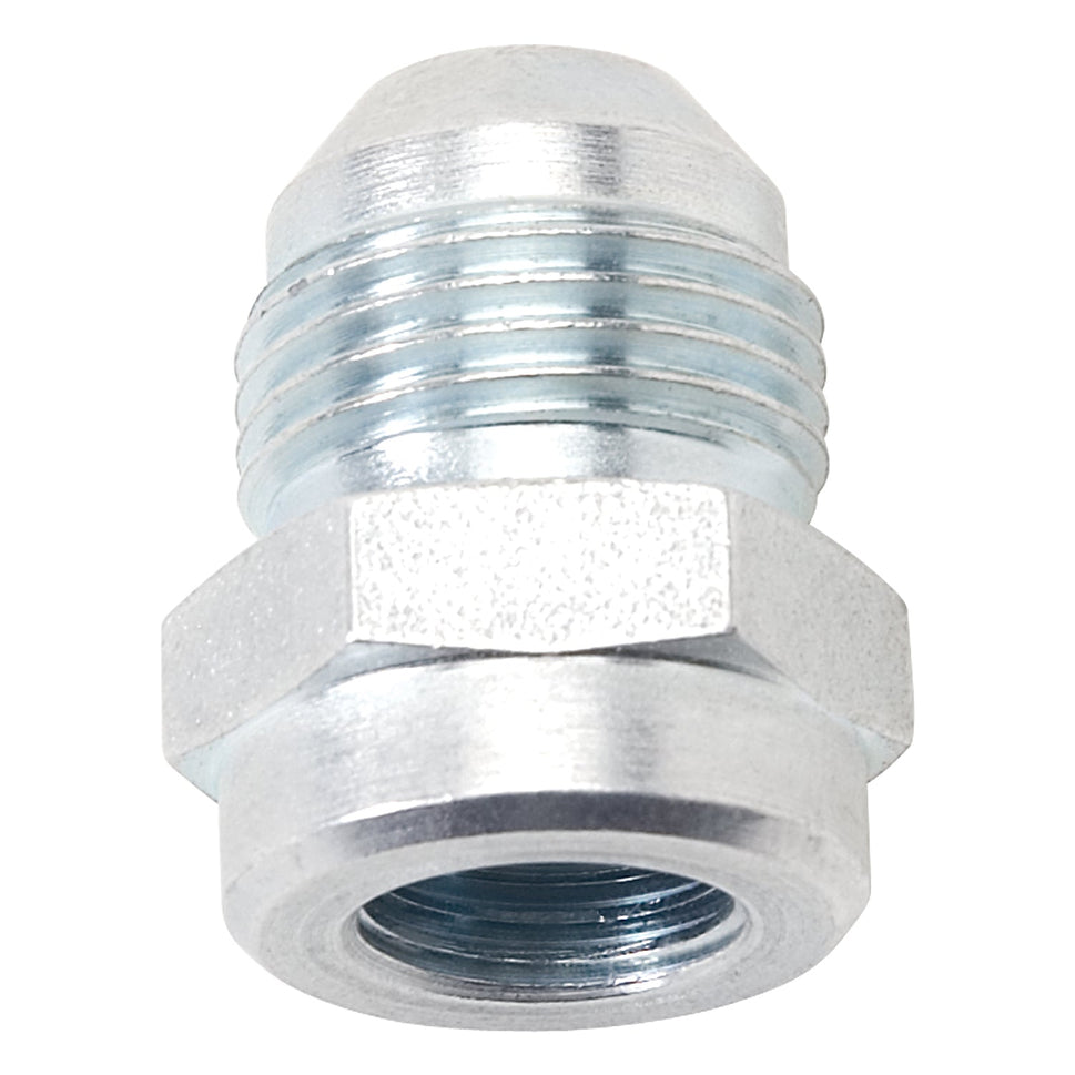 8AN To 1/2" - 20 Inverted Flare Adapter Female Fitting With Zinc Finish