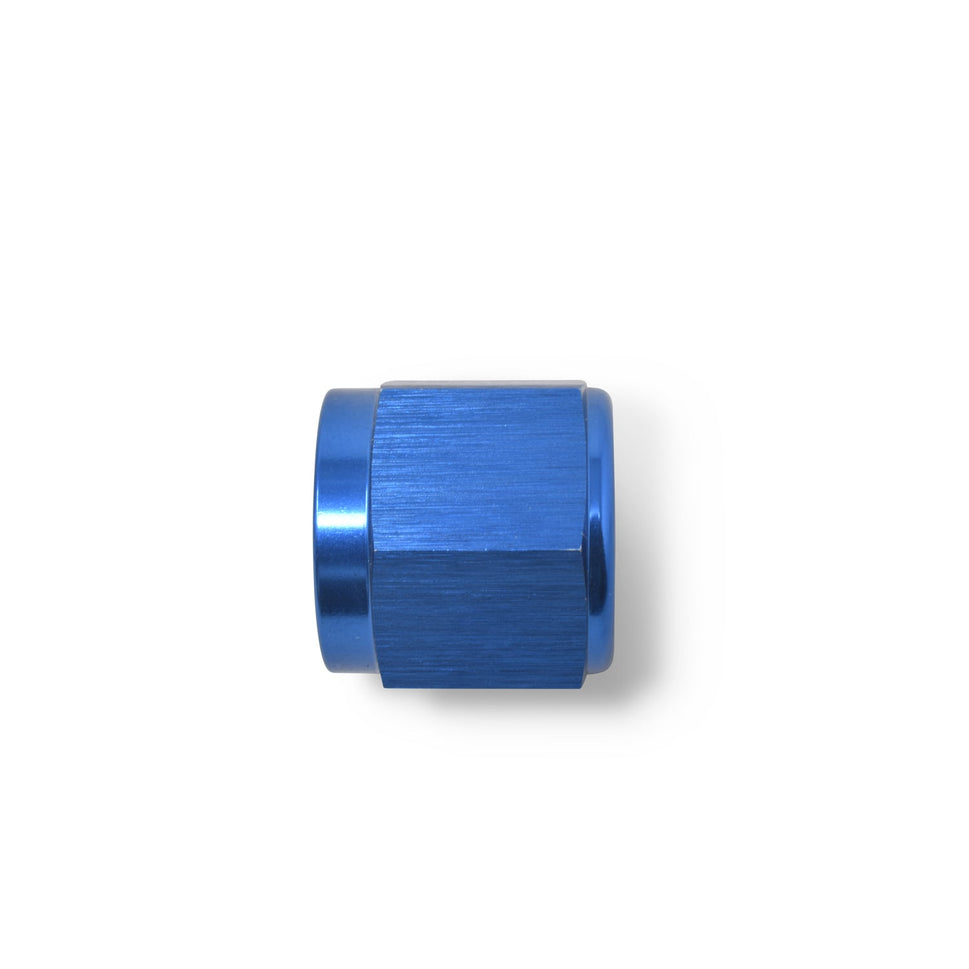 8AN To 1/2" Tube Nut Adapter Fitting With Blue Finish - Pair