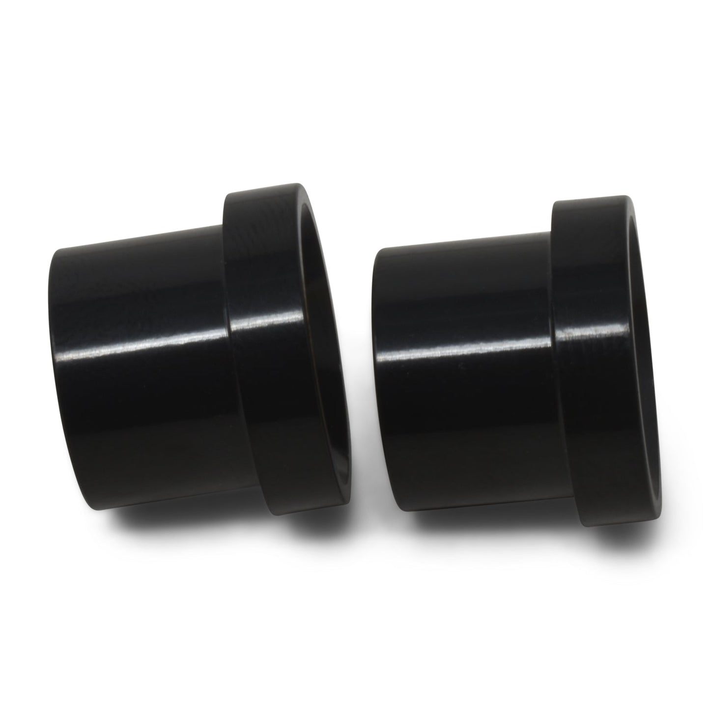 8AN To 1/2" Tube Sleeve Adapter Fitting With Black Finish - Pair RUSSELL Autoparts