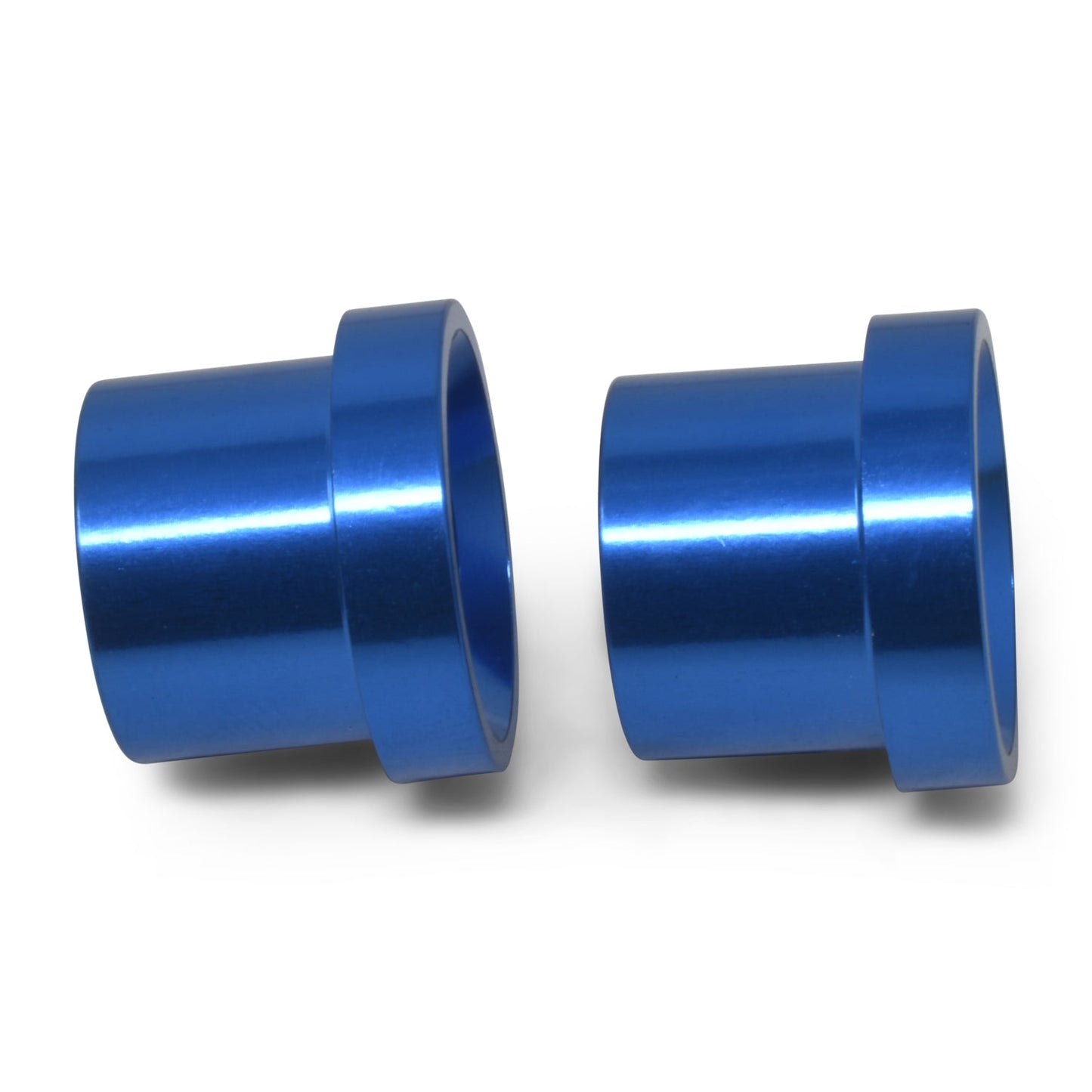 8AN To 1/2" Tube Sleeve Adapter Fitting With Blue Finish - Pair RUSSELL Autoparts