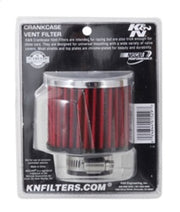 K&N 1.25in Flange ID x 3in OD x 2.5in H Rubber Base Crankcase Vent Filter K&N Engineering Air Filters - Universal Fit