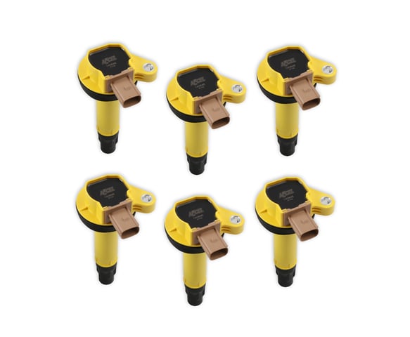 Ignition Coil- SuperCoil- 2010-2016 Ford EcoBoost 3.5L V6- 6-Pack (3-Pin)-Yellow 140646-6 ACCEL Autoparts
