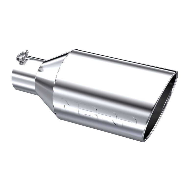 MBRP Universal Tip 8in O.D. Rolled End 4in inlet 18in length T304 MBRP Steel Tubing
