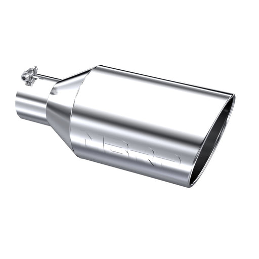 MBRP Universal Tip 8in O.D. Rolled End 4in inlet 18in length T304 MBRP Steel Tubing