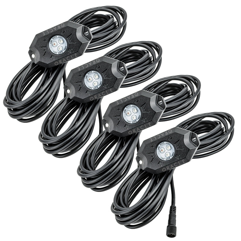 Oracle Bluetooth + RF Underbody Rock Light Kit - 4 PCS - ColorSHIFT ORACLE Lighting Light Bars & Cubes