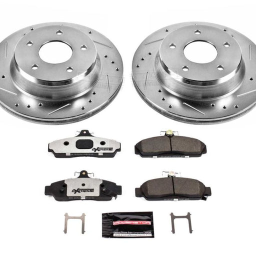 Power Stop 84-87 Chevrolet Corvette Front Z26 Street Warrior Brake Kit PowerStop Brake Kits - Performance D&S