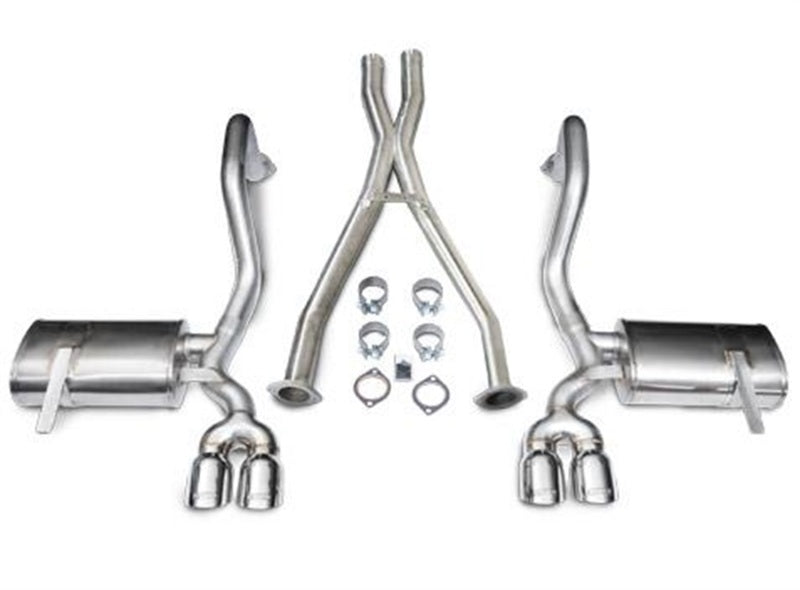 Corsa 1997-2004 Chevrolet Corvette C5 Z06 5.7L V8 Polished Xtreme Cat-Back + XO Exhaust CORSA Performance Catback