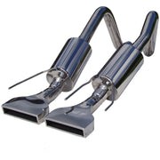 MBRP 2005-2008 Chev Corvette Dual Muffler Axle Back Rectangular Tips MBRP Axle Back